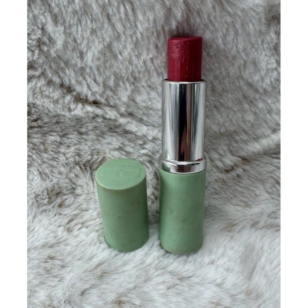 VTG Clinique Long Last Lipstick ALL HEART New Full Green Tube Rouge Longtemps